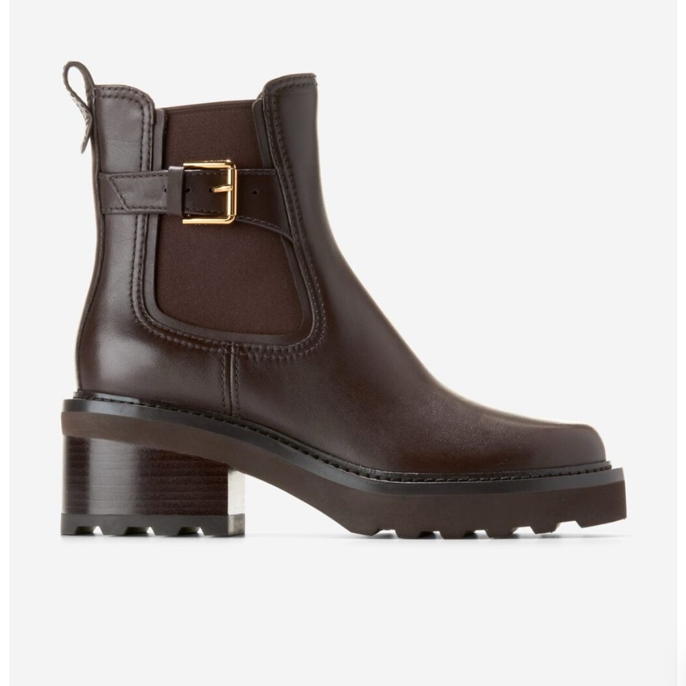 NWT Cole Haan Waterproof Shibley Lug Boot Size 8.5 Brown